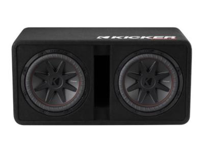 Kicker Dual 12" CompVT 2 Ohm Loaded Subwoofer Enclosure - 52DCVR122
