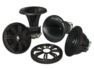 Kicker 6.75 Inch 4Ω Marine Component Tower Speaker System - 41KMS674C