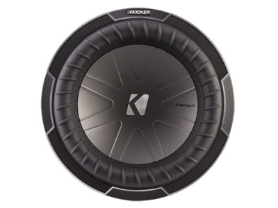 Kicker 10 Inch CompQ Series Subwoofer with Dual 4-ohm Voice Coils - 42CWQ104