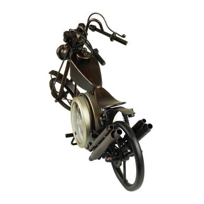 Boxman Classic Metal Motorcycle Table Clock - YW1806