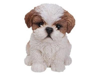 Hi-Line Gift Pet Pals Shih Tzu Puppy Brown/White - 87771-A