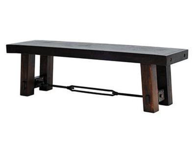 Ruff Sawn Solid Wood Wormy Maple Dinning  Bench - Benchmark Bench