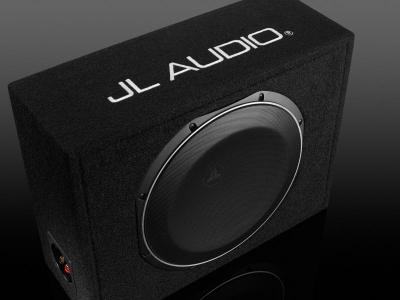 JL Audio Single 12TW1 PowerWedge Enclosed Subwoofer System - CS112LG-TW1-2